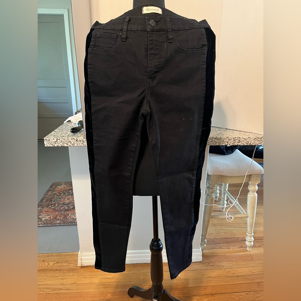 Madewell Black Denim Tuxedo Jeans Women’s Size 30